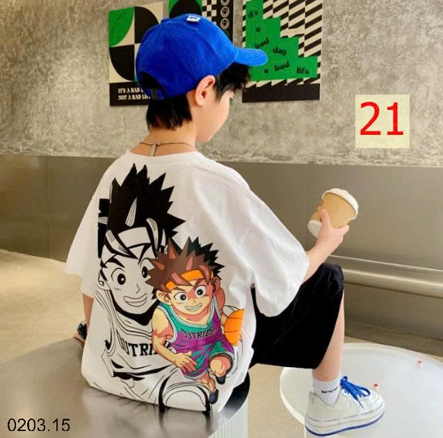 26HA0203.15 - SET 2 ÁO COTTON BÉ TRAI SIZE ĐẠI