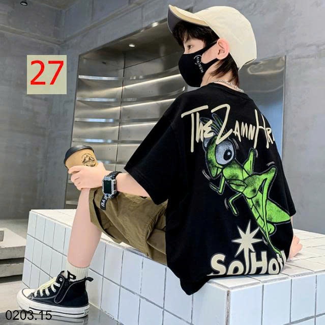 26HA0203.15 - SET 2 ÁO COTTON BÉ TRAI SIZE ĐẠI
