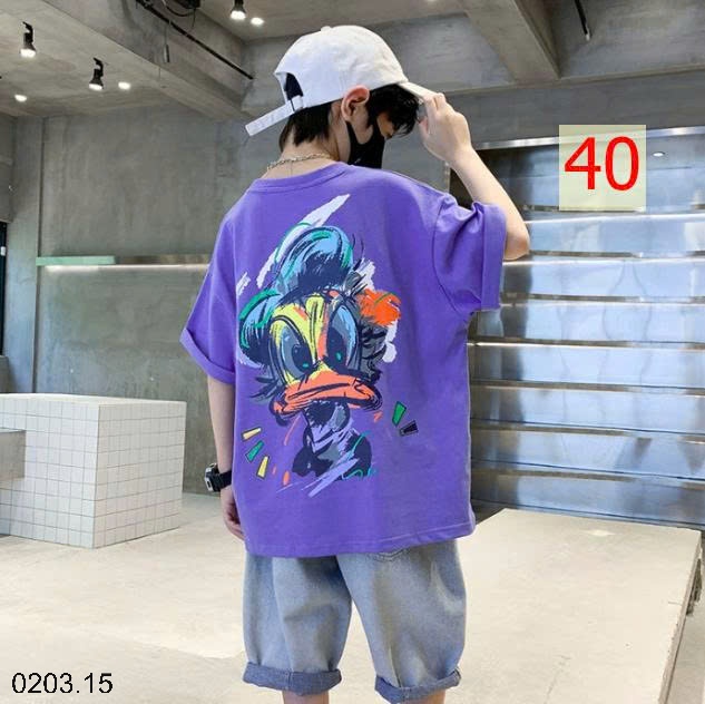 26HA0203.15 - SET 2 ÁO COTTON BÉ TRAI SIZE ĐẠI
