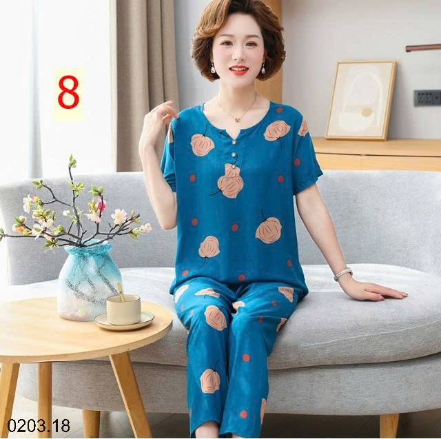 26HA0203.18 - BỘ LANH LỤA TRUNG NIÊN CHO MẸ