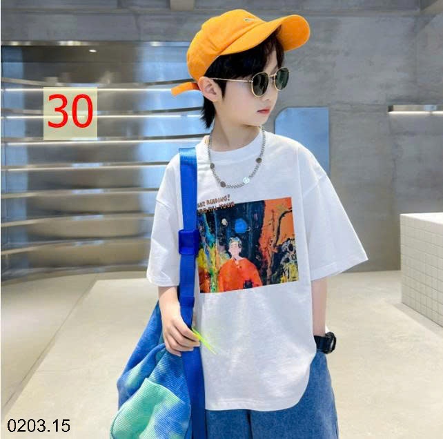 26HA0203.15 - SET 2 ÁO COTTON BÉ TRAI SIZE ĐẠI