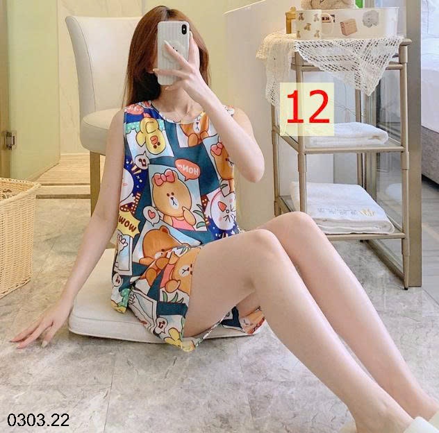 26HA0303.22 - BỘ LANH LỤA CỘC BA LỖ CHO NỮ