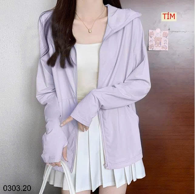 26HA0303.20 - ÁO CHỐNG NẮNG LỤA BĂNG NỮ