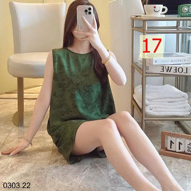 26HA0303.22 - BỘ LANH LỤA CỘC BA LỖ CHO NỮ