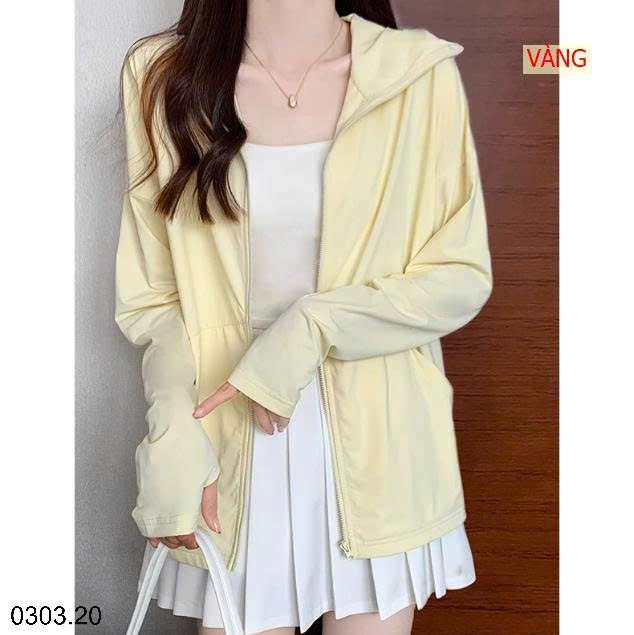 26HA0303.20 - ÁO CHỐNG NẮNG LỤA BĂNG NỮ