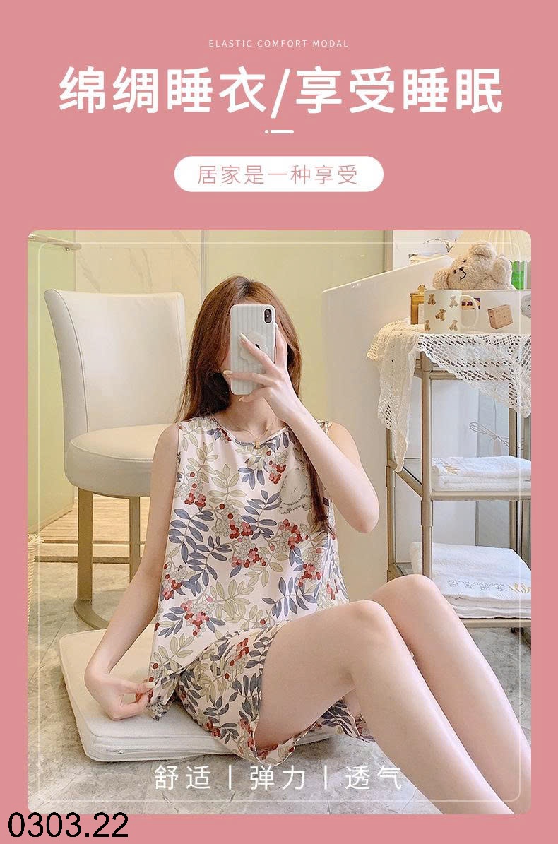 26HA0303.22 - BỘ LANH LỤA CỘC BA LỖ CHO NỮ