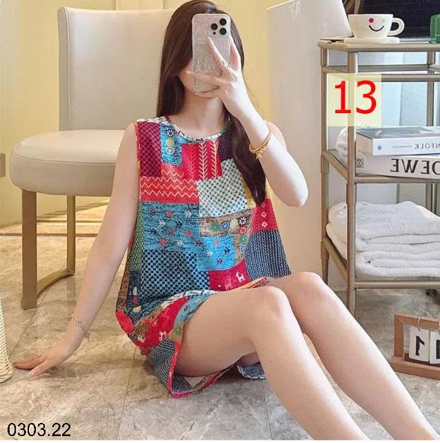 26HA0303.22 - BỘ LANH LỤA CỘC BA LỖ CHO NỮ