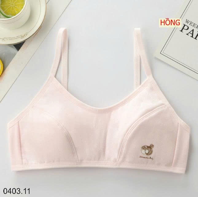 26HA0403.11 - ÁO BRA QUAI GÀI NÚT CHO BÉ GÁI LỚN