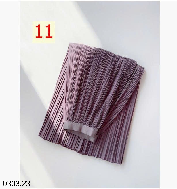 26HA0303.23 - CHÂN VÁY MIDI XẾP LY ANNA