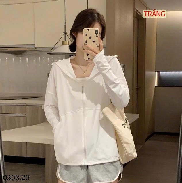 26HA0303.20 - ÁO CHỐNG NẮNG LỤA BĂNG NỮ