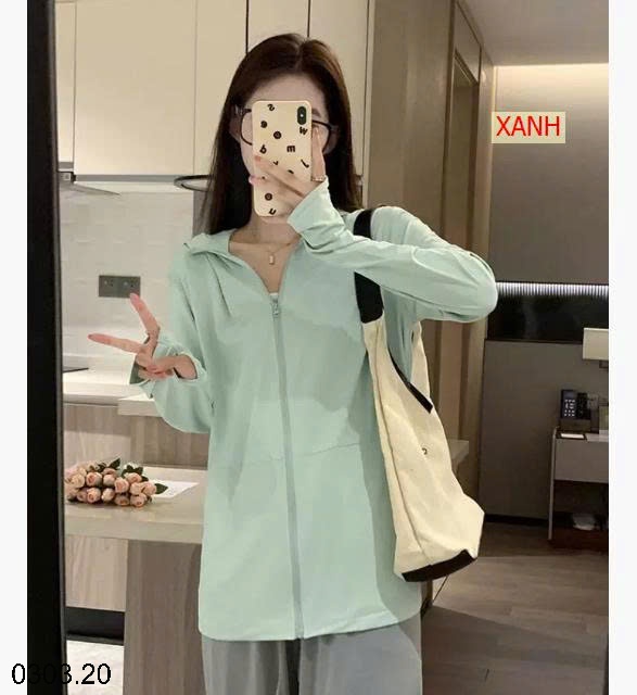 26HA0303.20 - ÁO CHỐNG NẮNG LỤA BĂNG NỮ