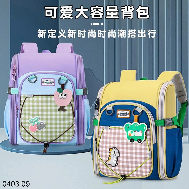 26HA0403.09 - BALO CHỐNG GÙ CARO PHỐI MÀU