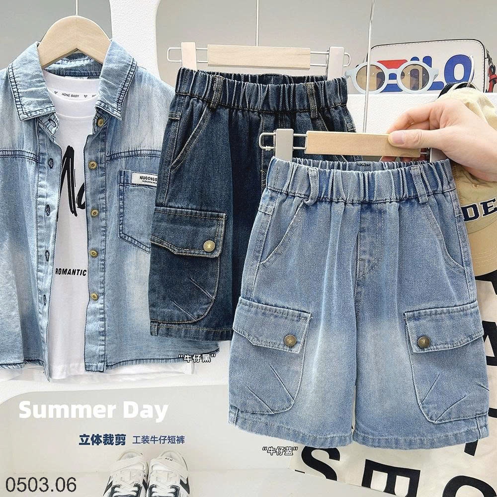 26HA0503.06 - QUẦN SHORT JEAN KACADY BÉ TRAI