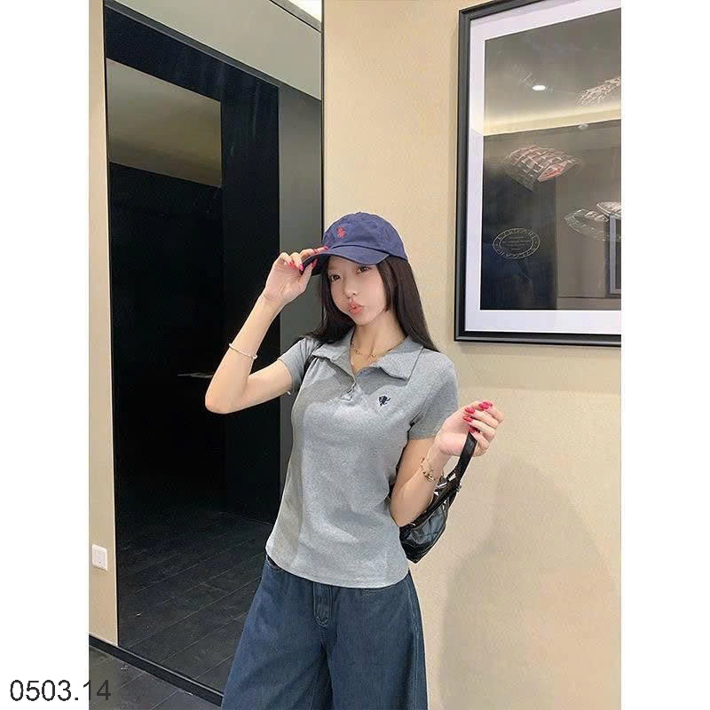 26HA0503.14 - ÁO POLO CỘC TAY MOSE QUEEN CHO NỮ