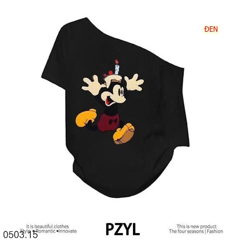 26HA0503.15 - ÁO THUN MICKEY LỆCH VAI CHO NỮ