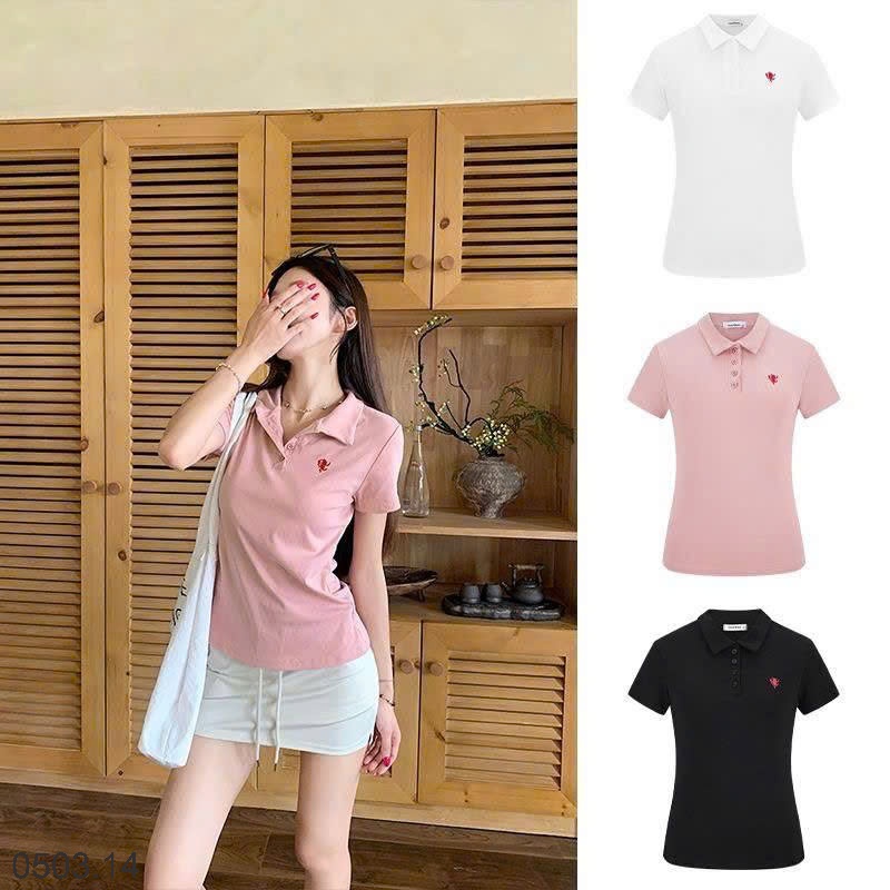 26HA0503.14 - ÁO POLO CỘC TAY MOSE QUEEN CHO NỮ