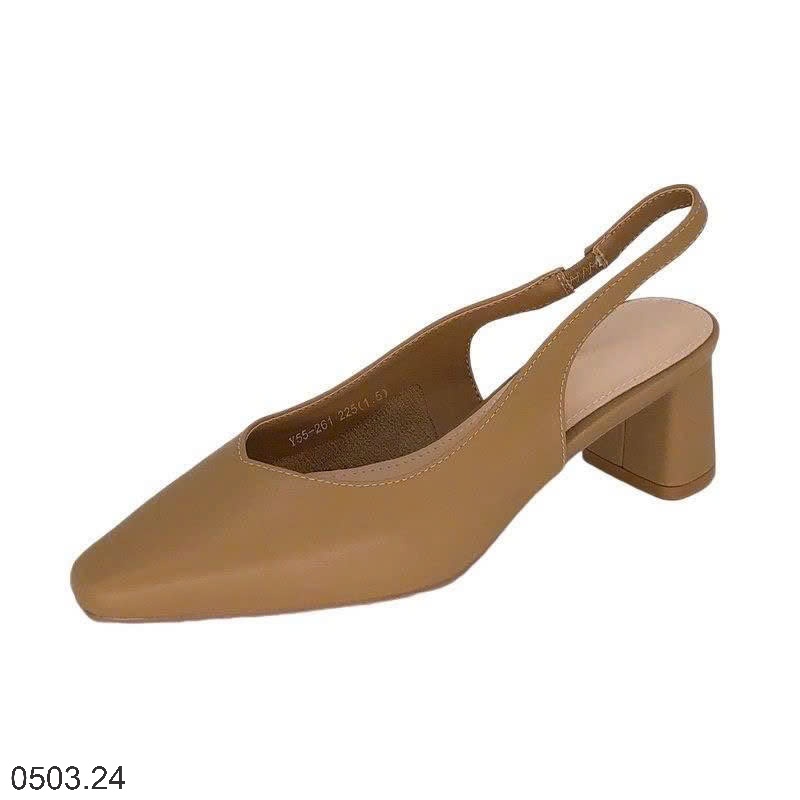 26HA0503.24 - GIÀY SANDAL GÓT VUÔNG CHO NỮ