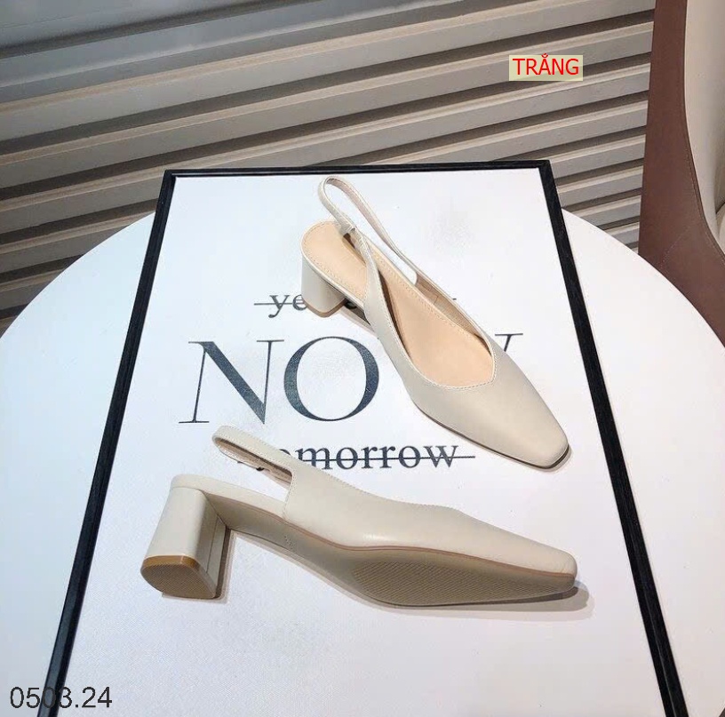 26HA0503.24 - GIÀY SANDAL GÓT VUÔNG CHO NỮ