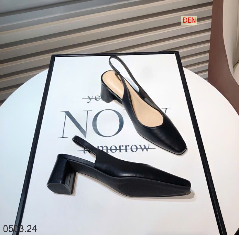 26HA0503.24 - GIÀY SANDAL GÓT VUÔNG CHO NỮ