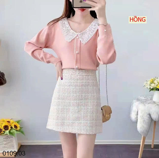 26HA0109.03 - CHÂN VÁY KẺ CHỮ A NỮ