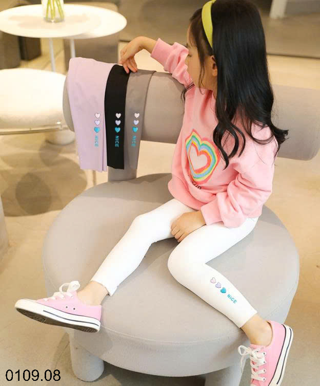 26HA0109.08 - SET 2 QUẦN LEGGING BÉ GÁI