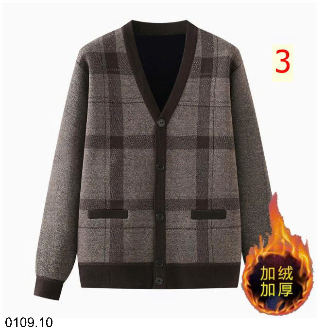 26HA0109.10 - CARDIGAN LÓT LÔNG CỔ V TÚI HÔNG TẶNG BỐ