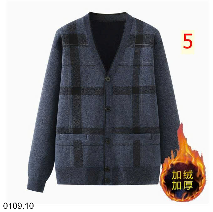 26HA0109.10 - CARDIGAN LÓT LÔNG CỔ V TÚI HÔNG TẶNG BỐ