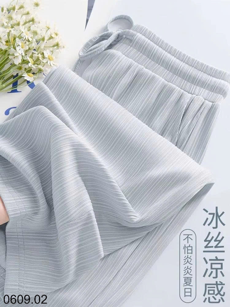 26HA0609.02 - QUẦN ỐNG RỘNG LỤA BĂNG CHO NỮ