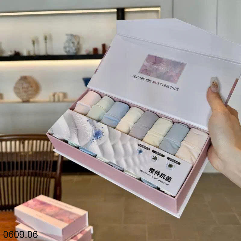 26HA0609.06 - SET HỘP 8 QUẦN CHÍP CHO NỮ
