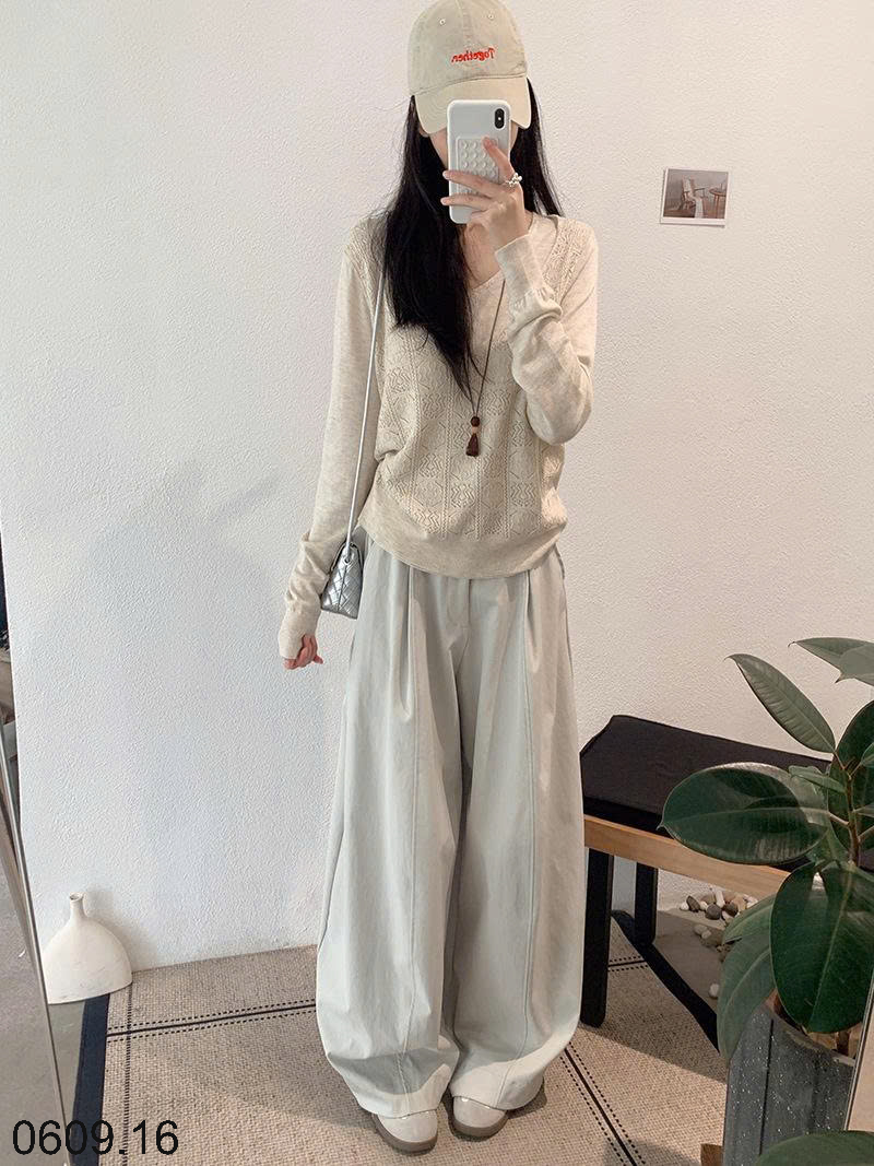 26HA0609.16 - QUẦN XUÔNG ỐNG THỤNG HÃNG KEKEZOON