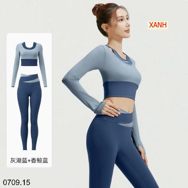 26HA0709.15 - BỘ TẬP THỂ THAO RUNNING DÀI TAY NỮ