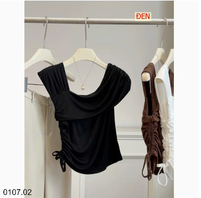 26HA0107.02 - ÁO THUN NHÚN EO ANNA
