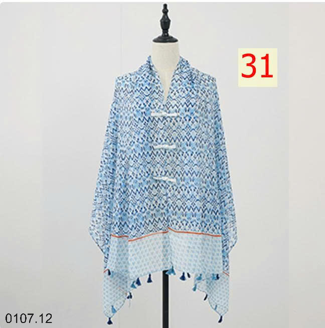 26HA0107.12 - KHĂN CHOÀNG MỎNG HOẠ TIẾT