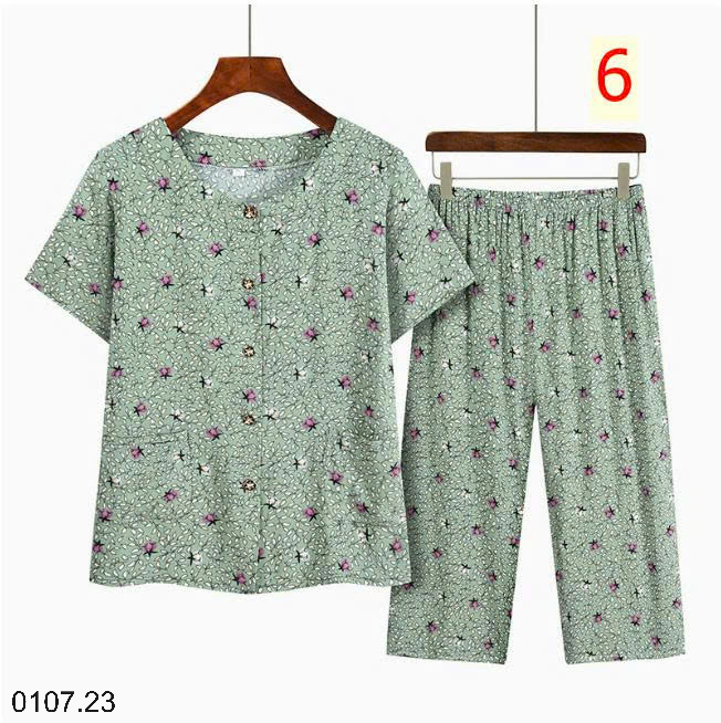 26HA0107.23 - BỘ HOA TRUNG NIÊN MẶC NHÀ CHO MẸ