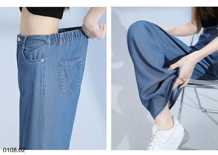 26HA0108.02 - QUẦN JEAN TENCEL ỐNG RỘNG NỮ