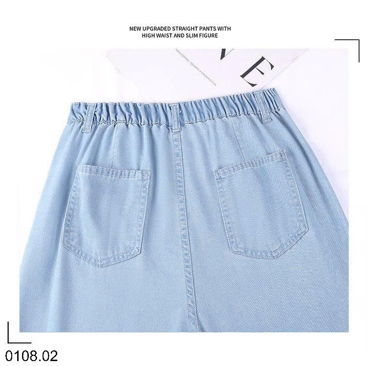 26HA0108.02 - QUẦN JEAN TENCEL ỐNG RỘNG NỮ