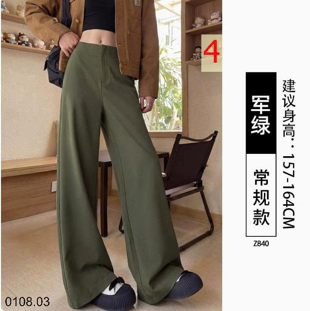 26HA0108.03 - QUẦN ỐNG ĐỨNG DÁNG XUÔNG