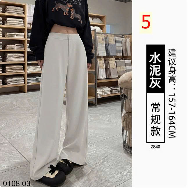 26HA0108.03 - QUẦN ỐNG ĐỨNG DÁNG XUÔNG