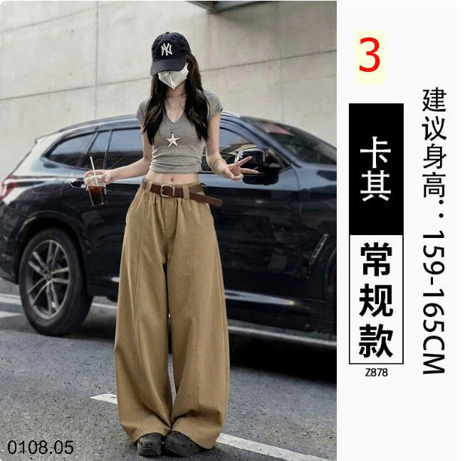 26HA0108.05 - QUẦN ỐNG RỘNG CẠP CHUN