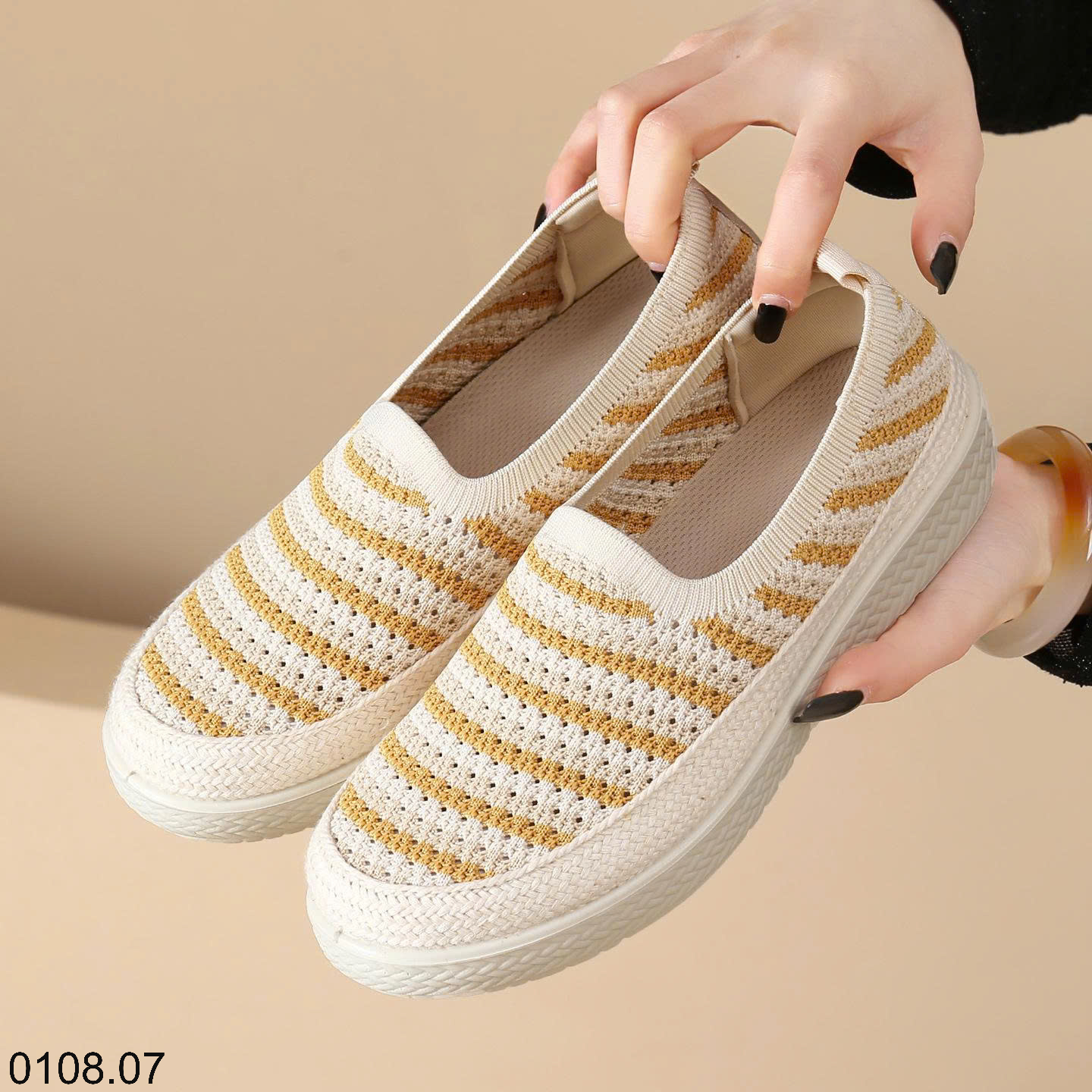 26HA0108.07 - GIÀY SLIPON DỆT KIM