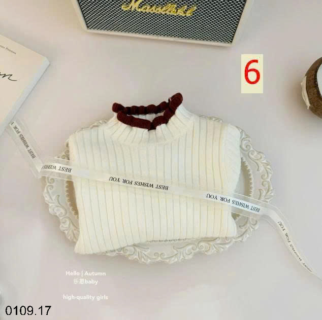 26HA0110.17 - ÁO LEN VIỀN BÈO CHO BÉ