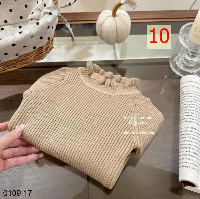 26HA0110.17 - ÁO LEN VIỀN BÈO CHO BÉ