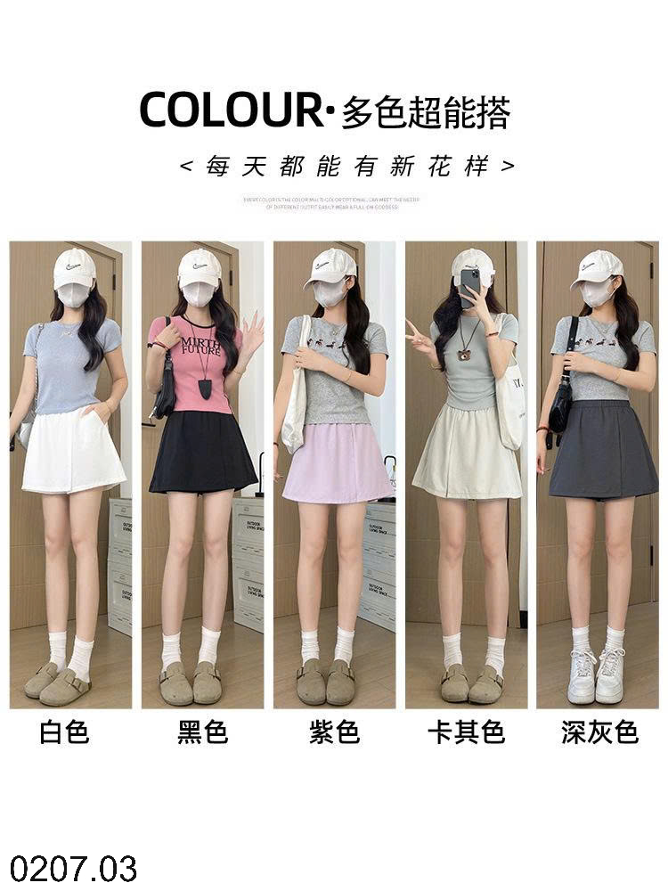 26HA0207.03 - QUẦN SHORT THỂ THAO YAMAMOTO GIẢ VÁY
