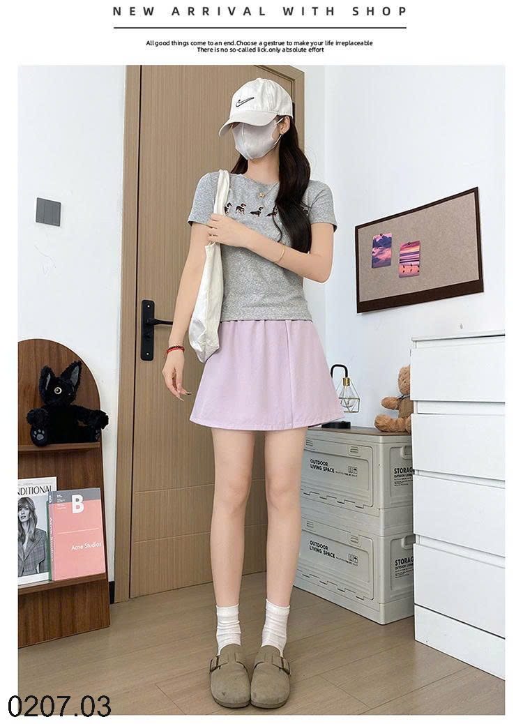 26HA0207.03 - QUẦN SHORT THỂ THAO YAMAMOTO GIẢ VÁY
