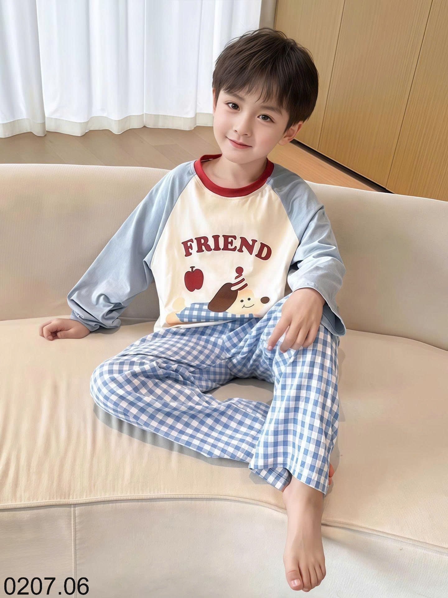 26HA0207.06 - BỘ THU ĐÔNG MẶC NHÀ CHO BÉ
