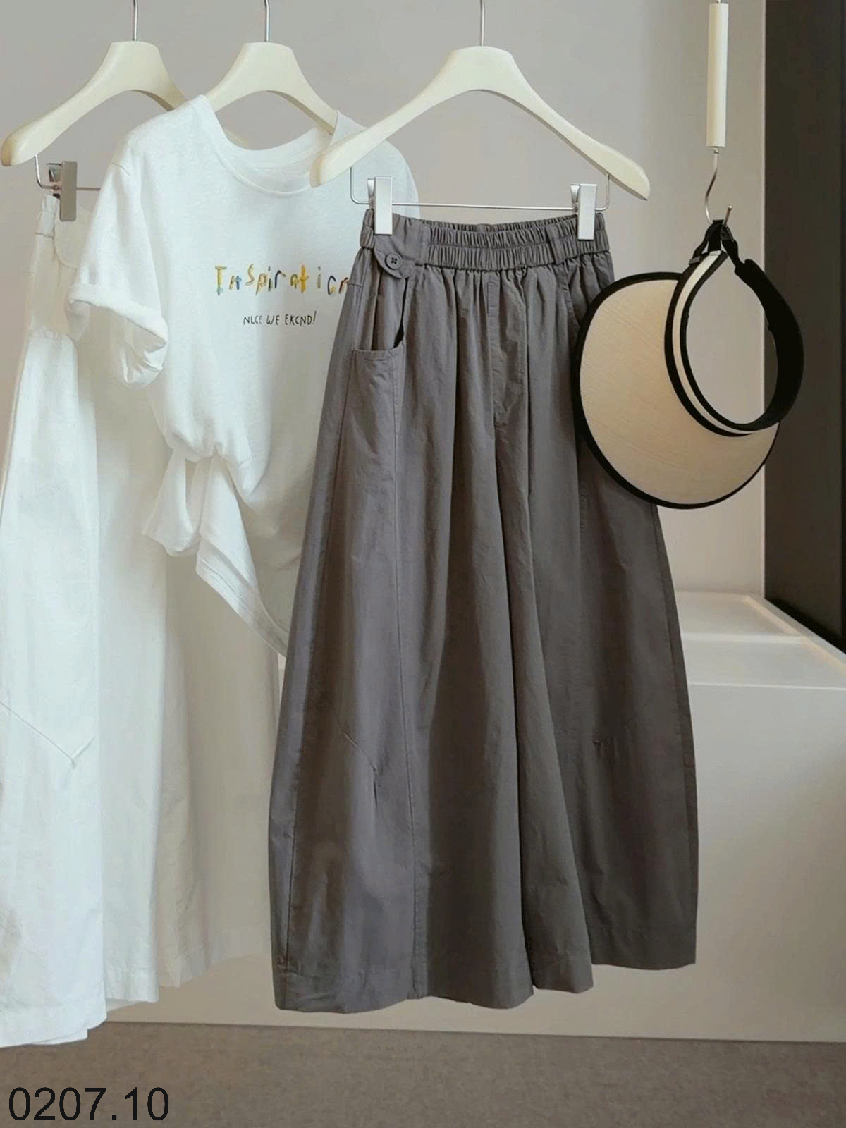 26HA0207.10 - QUẦN ỐNG RỘNG CẠP CHUN ANNA