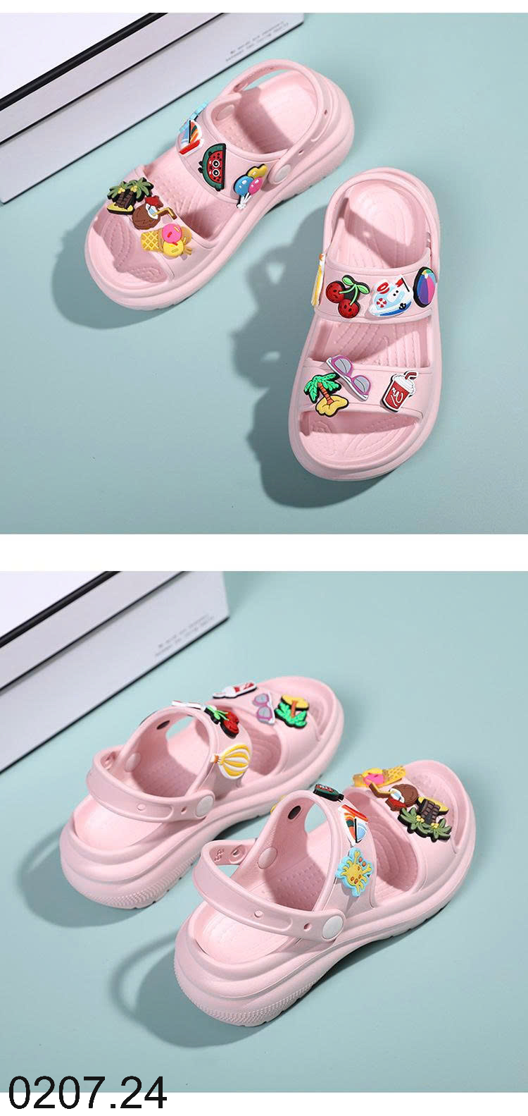 26HA0207.24 - DÉP EVA SIÊU NHẸ MẸ CON KÈM STICKER