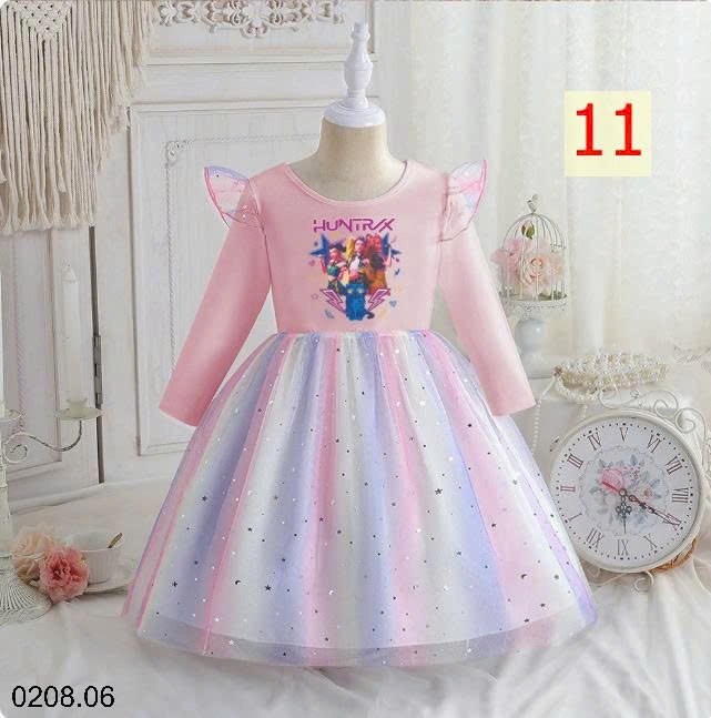 26HA0208.06 - VÁY TUTU DÀI TAY BÉ GÁI