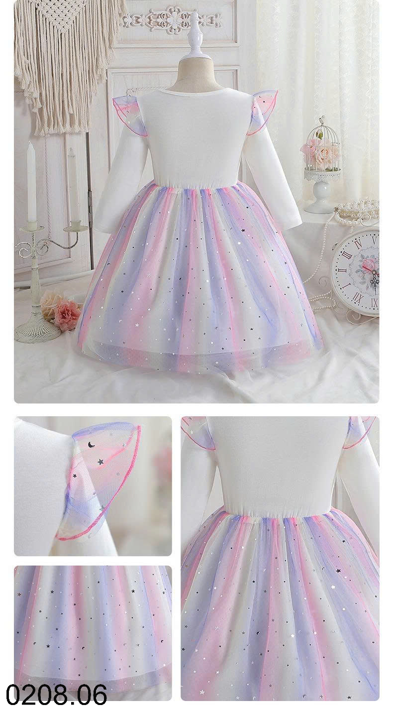 26HA0208.06 - VÁY TUTU DÀI TAY BÉ GÁI
