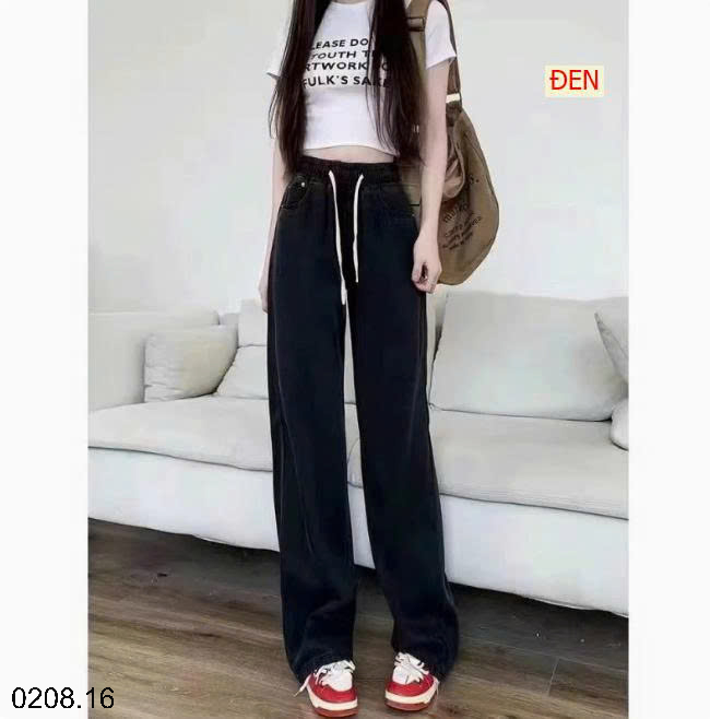 26HA0208.16 - QUẦN JEAN CẠP CHUN DÂY RÚT